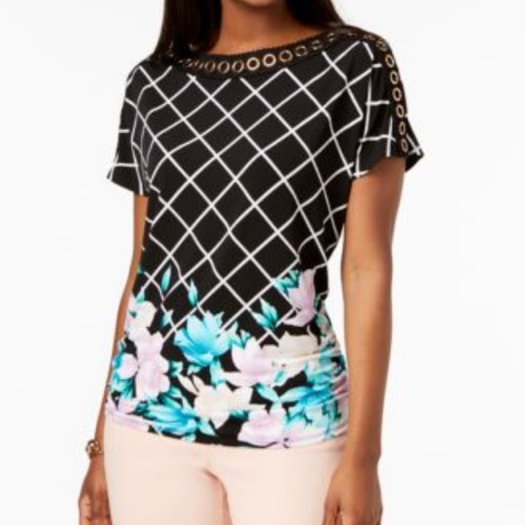 JM Collection Tops - Jm Collection Boat-Neck Dolman-Sleeve Top